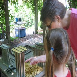 Exterior photo, candle making