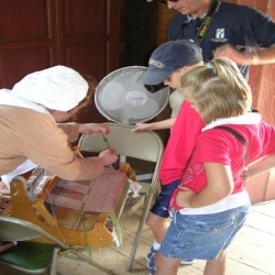 Interior photo, weaving