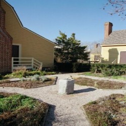 Exterior photo, herb garden in winter